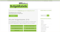 Desktop Screenshot of bussgeldtabelle.org