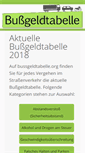 Mobile Screenshot of bussgeldtabelle.org